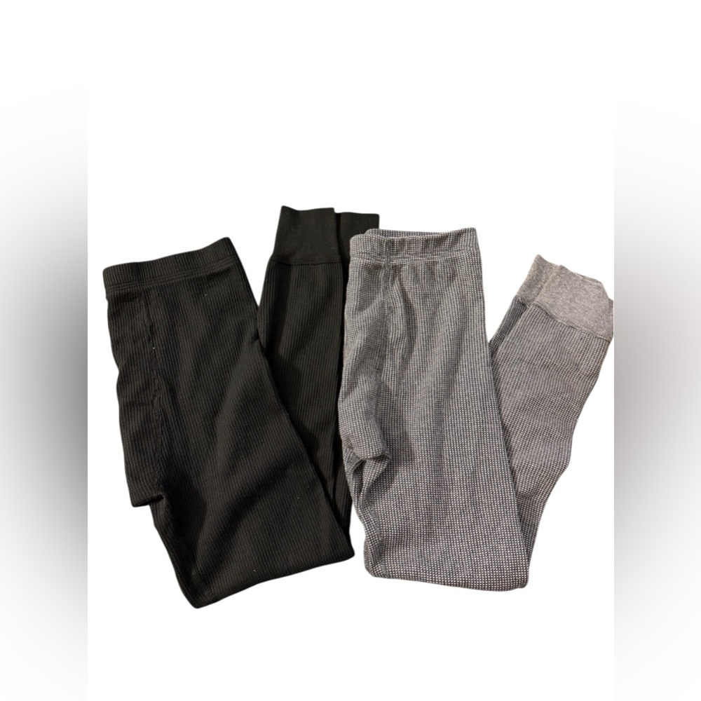 Fruit of The Bloom Boy’s Long Underwear Set of 2: Black and Gray| Size: M 10/12